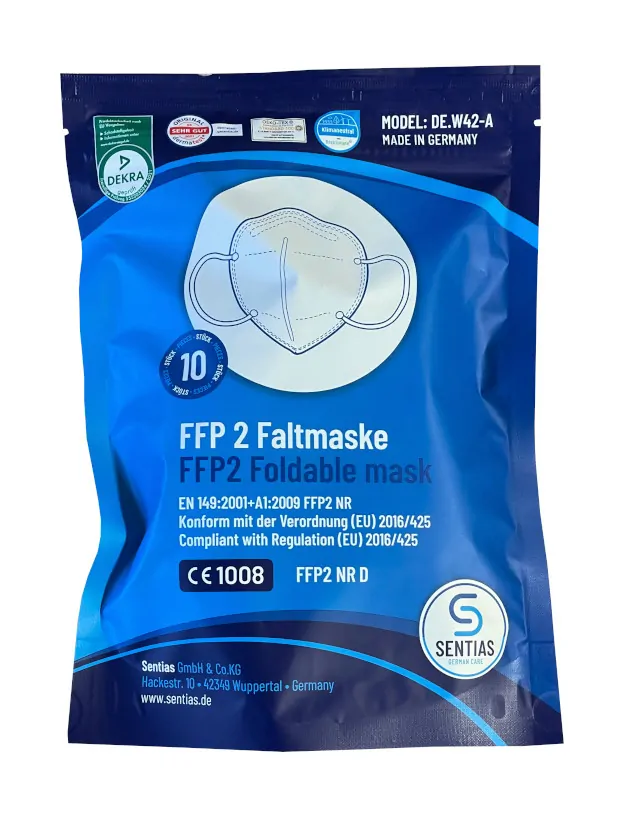 FFP2 Maske Sentias Made in Germany 10 Stück