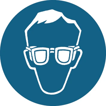 Gebotsschild Augenschutz 200 mm