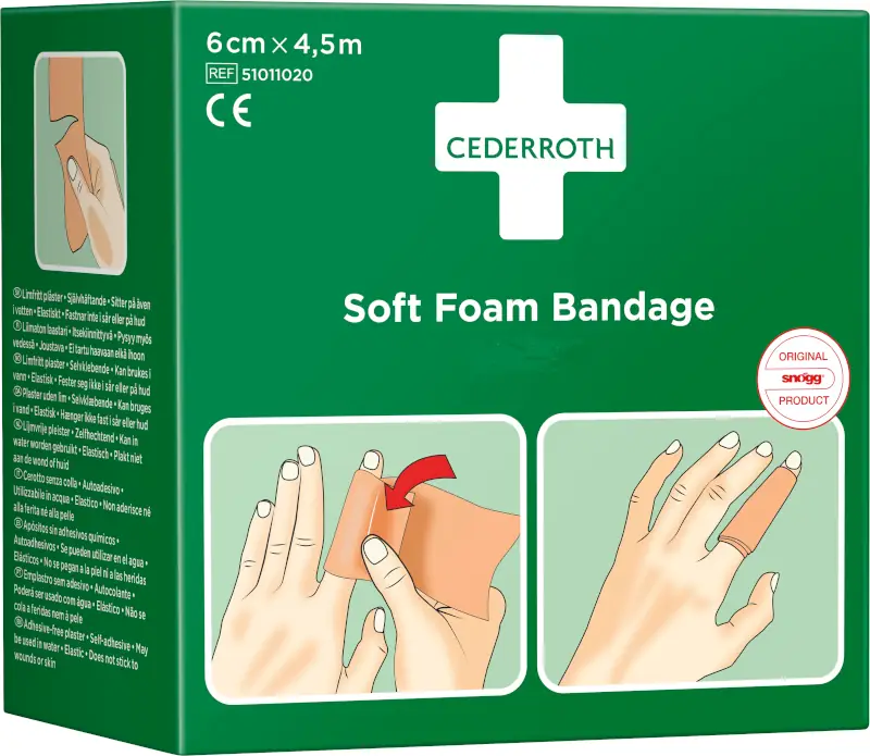Nachfüllrolle Soft Foam 6cm x 4,5m schwarz