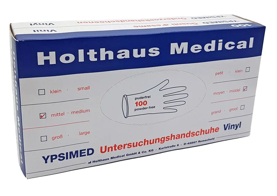 YPSIMED Vinylhandschuhe - puderfrei
