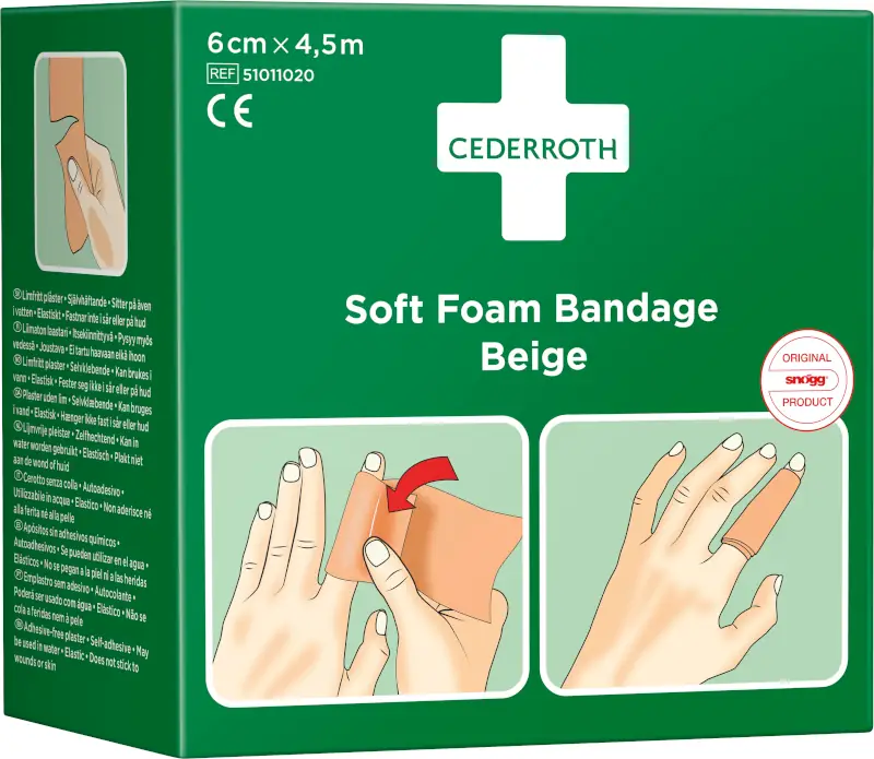 Nachfüllrolle Soft Foam 6cm x 4,5m beige