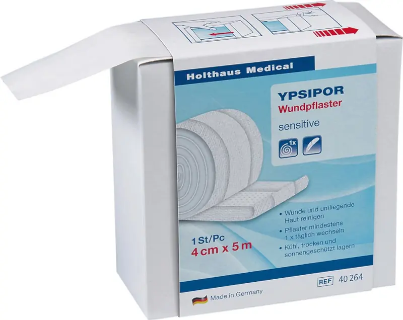 Ypsipor Wundpflaster Vlies 4 cm x 5 m